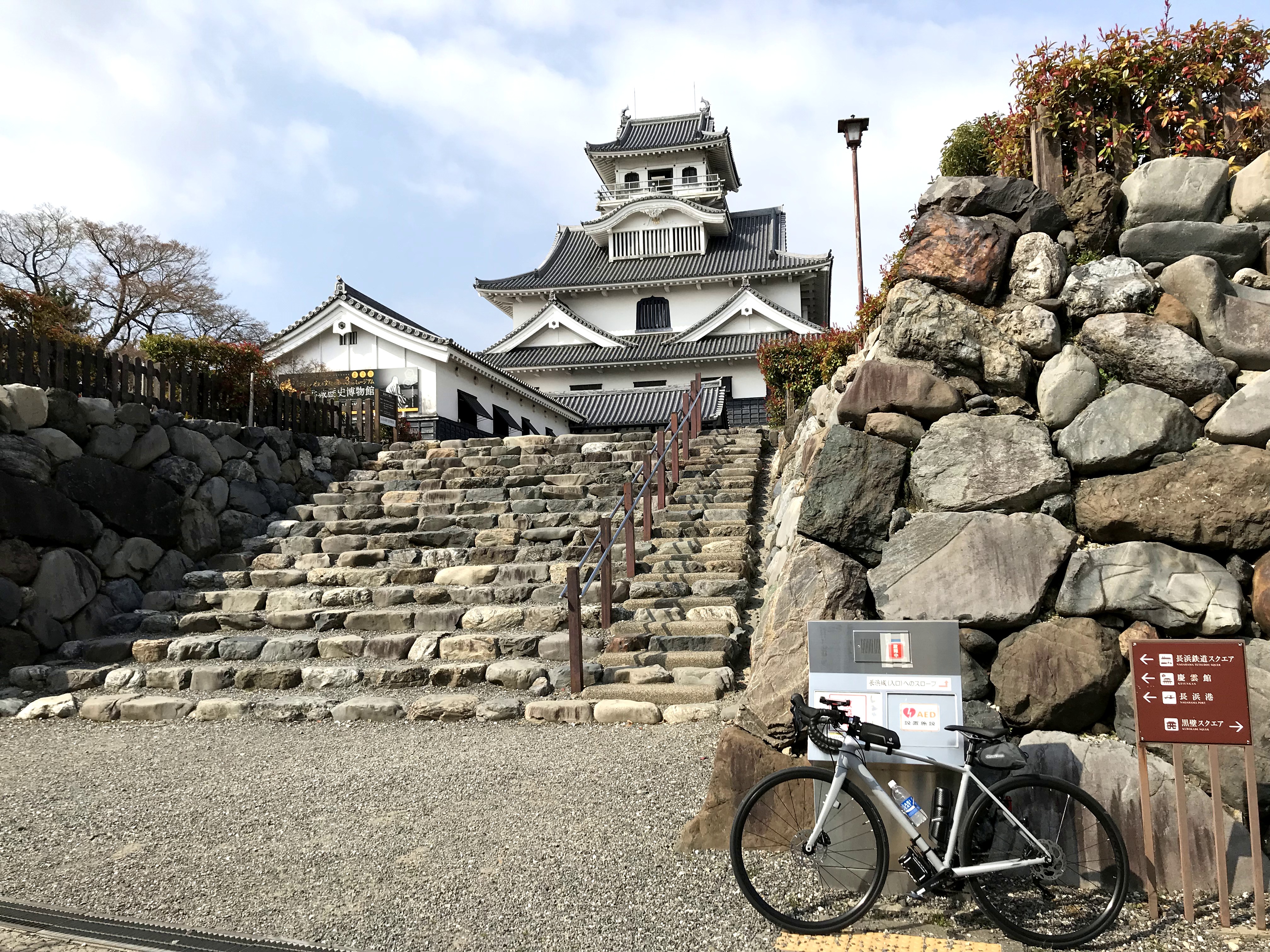 ロードバイクで琵琶湖一周（ビワイチ）長浜城