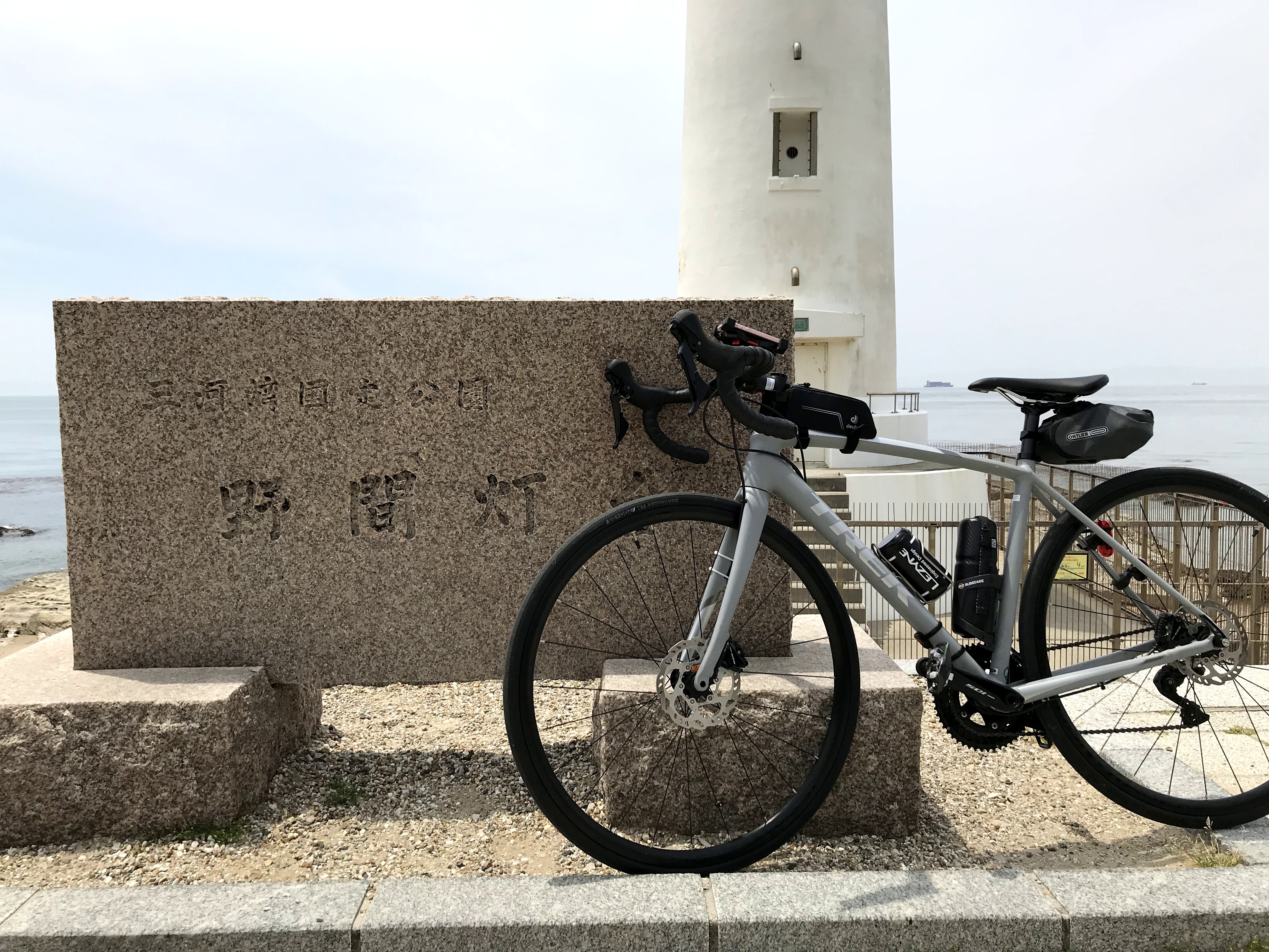 ロードバイクで知多半島一周（知多イチ・チタイチ）野間崎灯台（野間灯台）