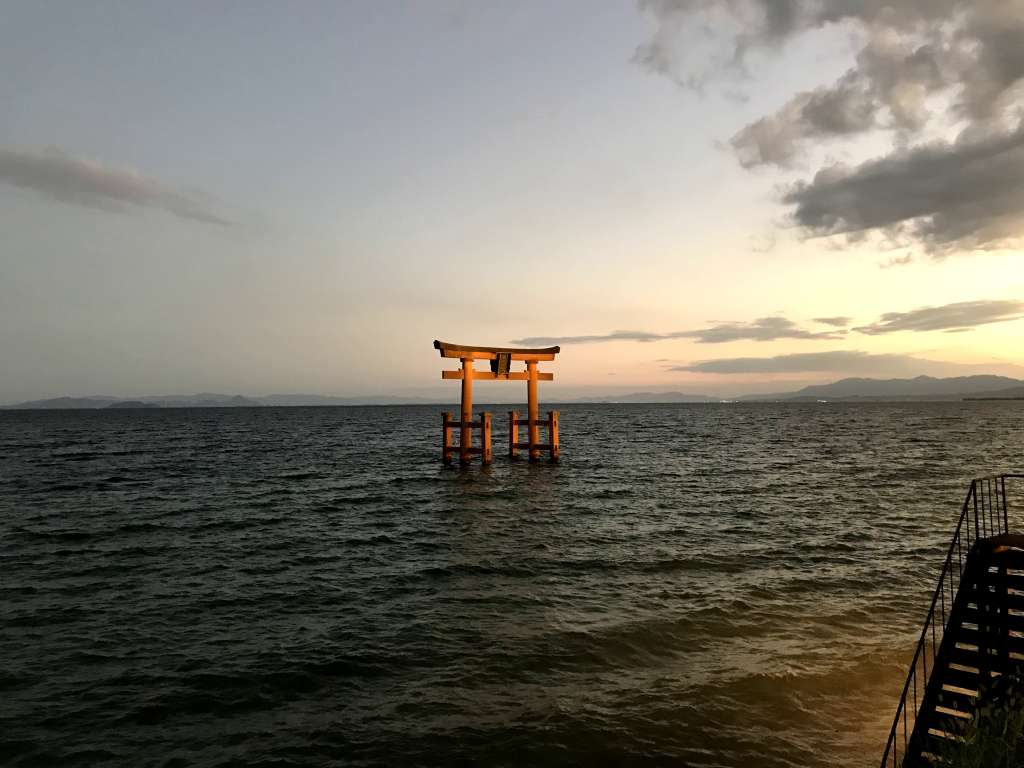 白髭神社ライトアップ