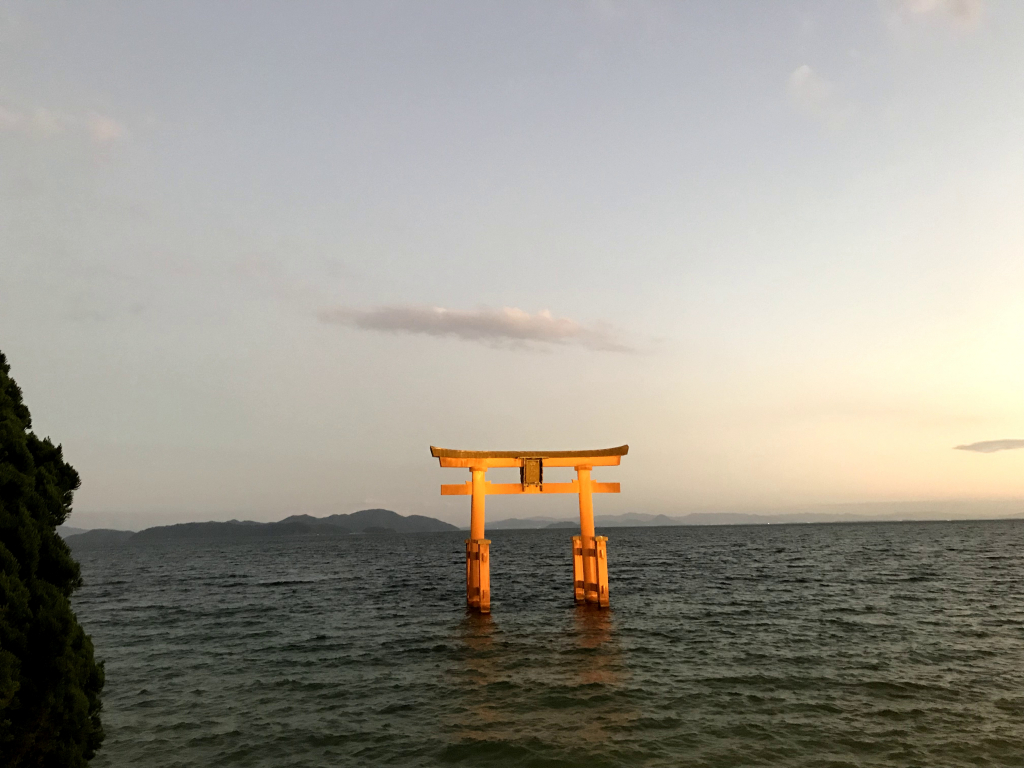 白髭神社ライトアップ