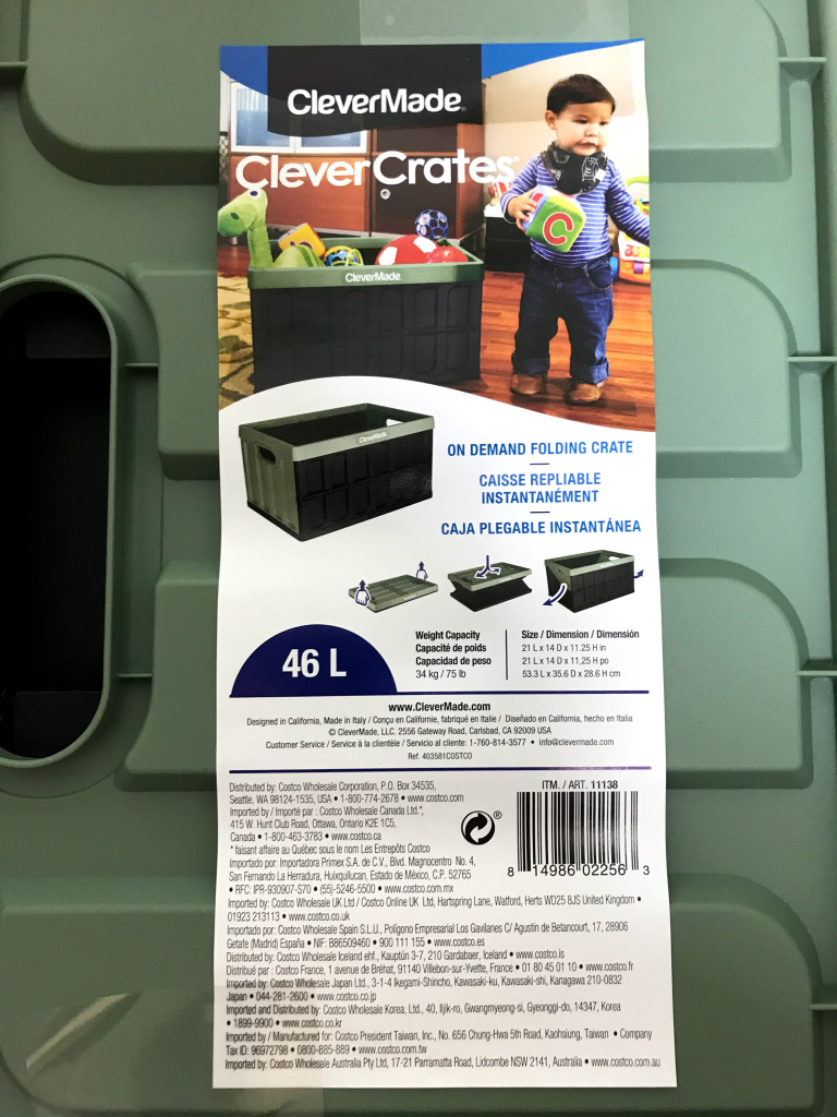 CleverMade(クレバーメイド) Clever Crates 46L(クレバークレート)