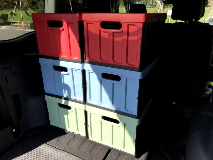 【コストコ】折り畳みコンテナ CleverMade(クレバーメイド) Clever Crates 46L(クレバークレート)キャンプ道具目線