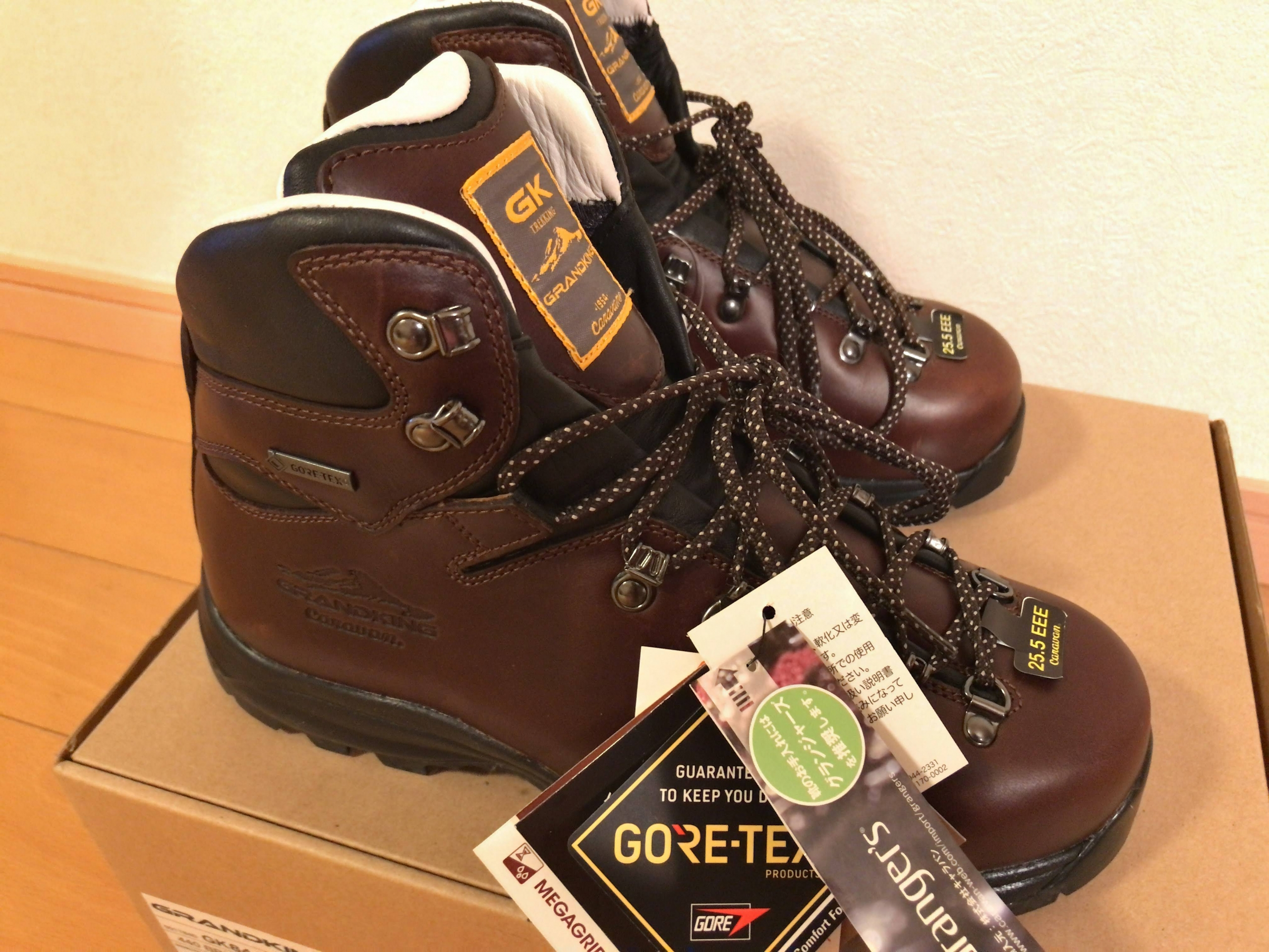 初めてのオールレザー登山靴 グランドキング Grandking のgk84を購入しました キャラバン Caravan あきぶろ