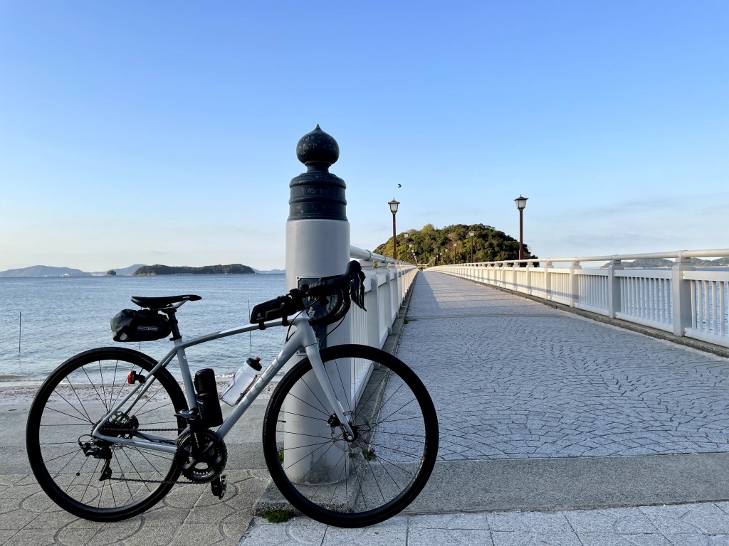 竹島橋 ロードバイク