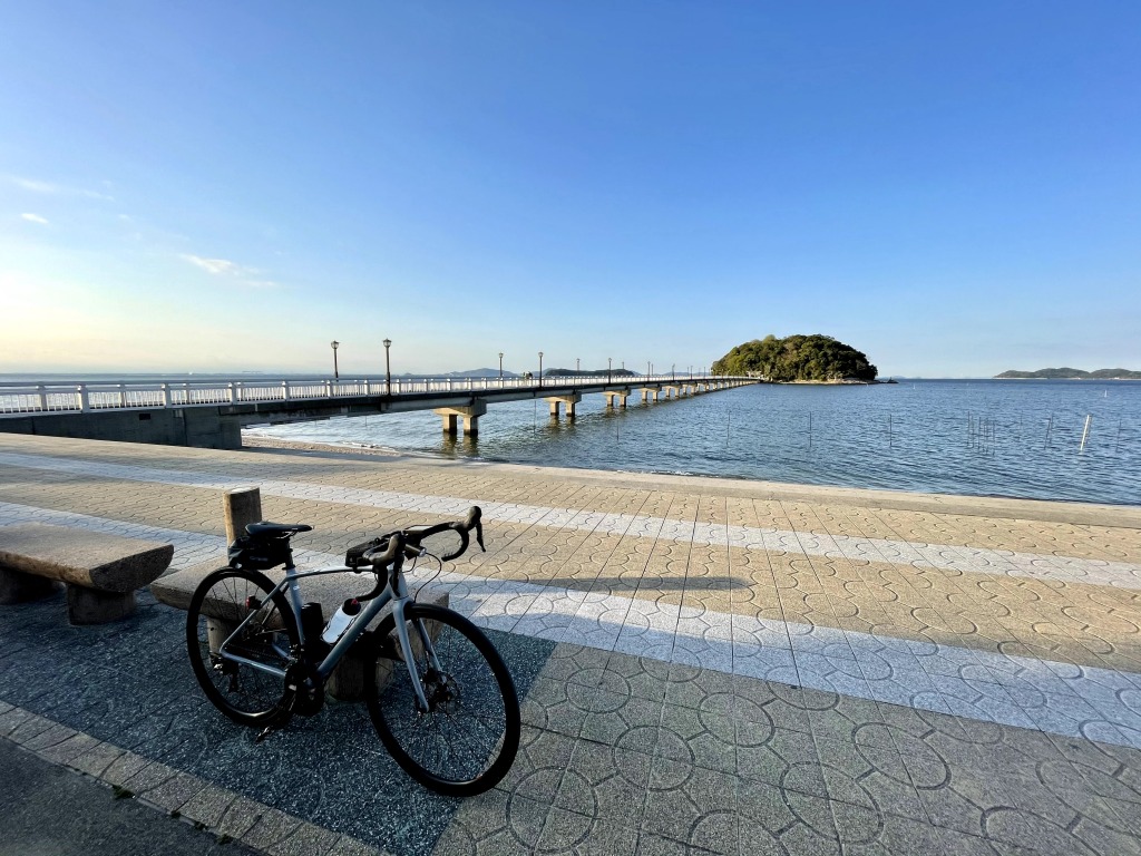 竹島橋 ロードバイク
