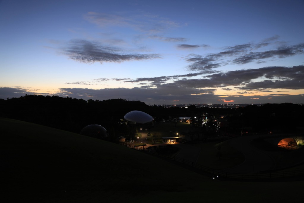 住箱エリアBから望む豊田市の夜景